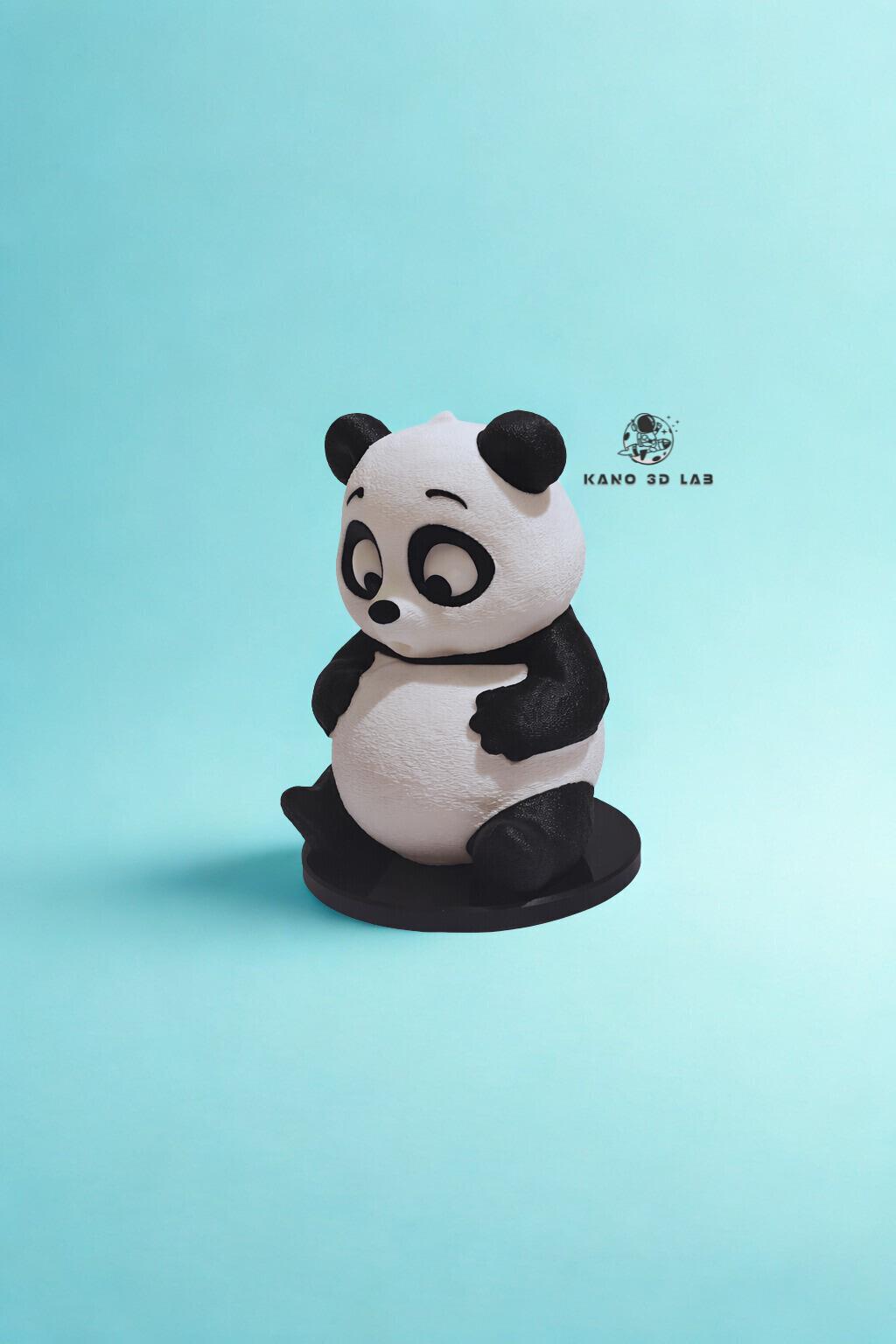 3D Printed Panda Night Light, Warm Nursery Decor Lamp