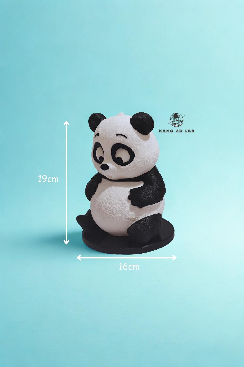 3D Printed Panda Night Light, Warm Nursery Decor Lamp